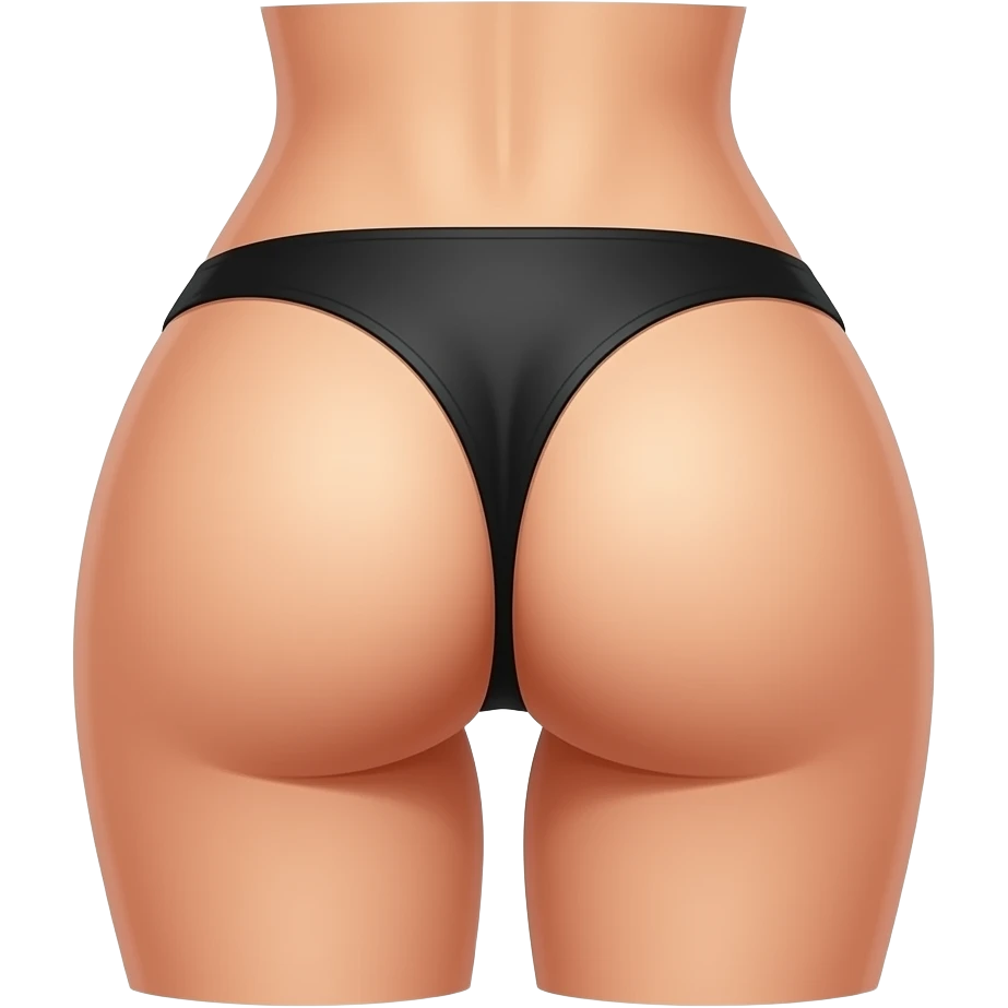 Female humanoid butt emoji
