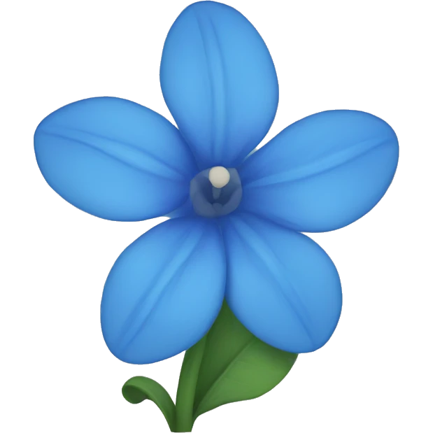 Blue flower emoji