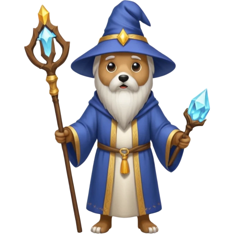Dog wizard emoji