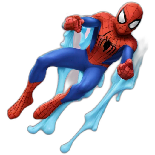 spiderman melting  emoji