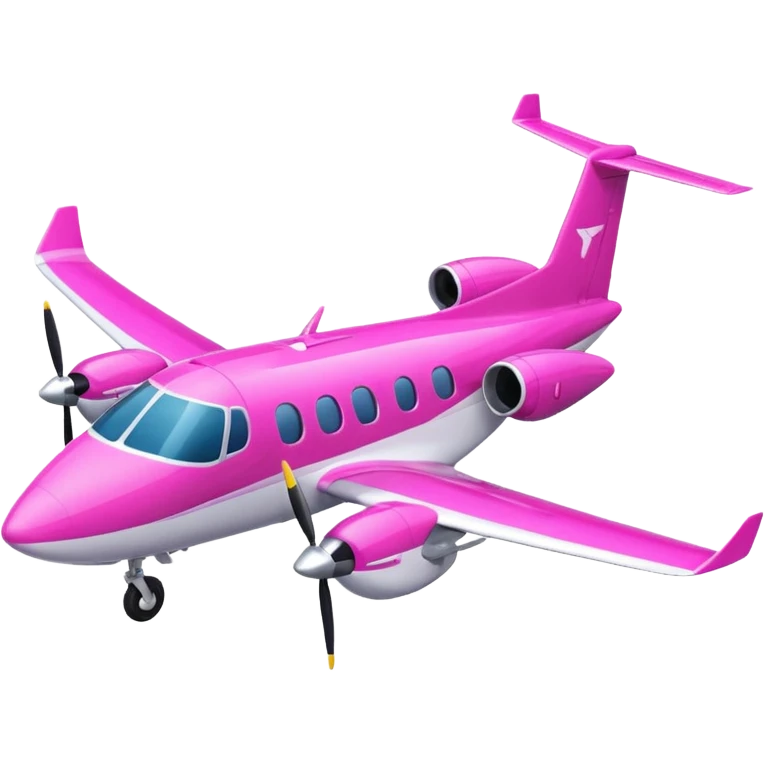tiny pink (RGB: 220, 20, 120) turboprop aircraft emoji