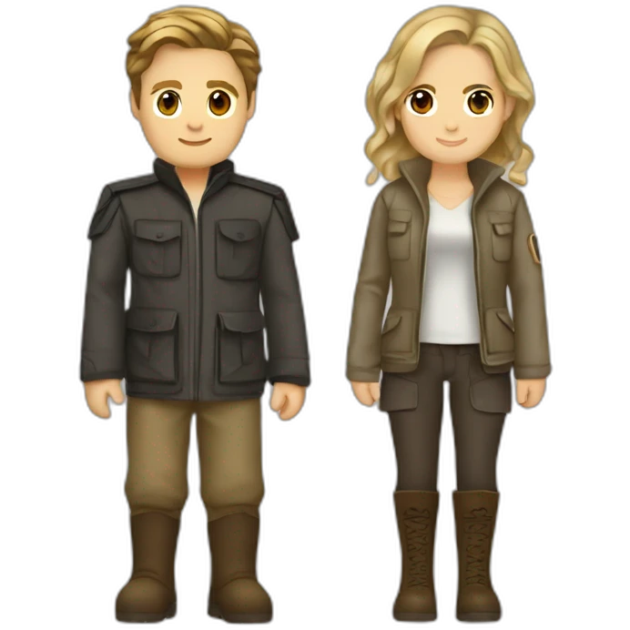 Katniss everdeen et peeta mellark emoji