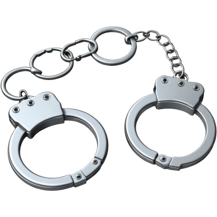 Handcuffs – shiny metal cuffs bdsm style emoji