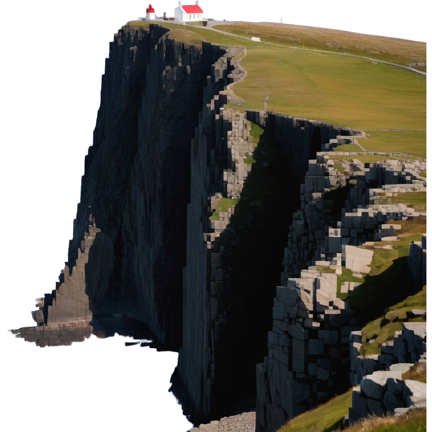 North Cape Nordkapp Norway with dramatic cliff over sea emoji