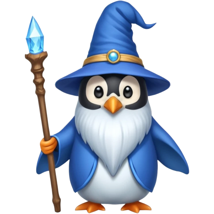 Penguin Wizard emoji