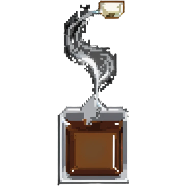 tea bag steeping in hot water emoji
