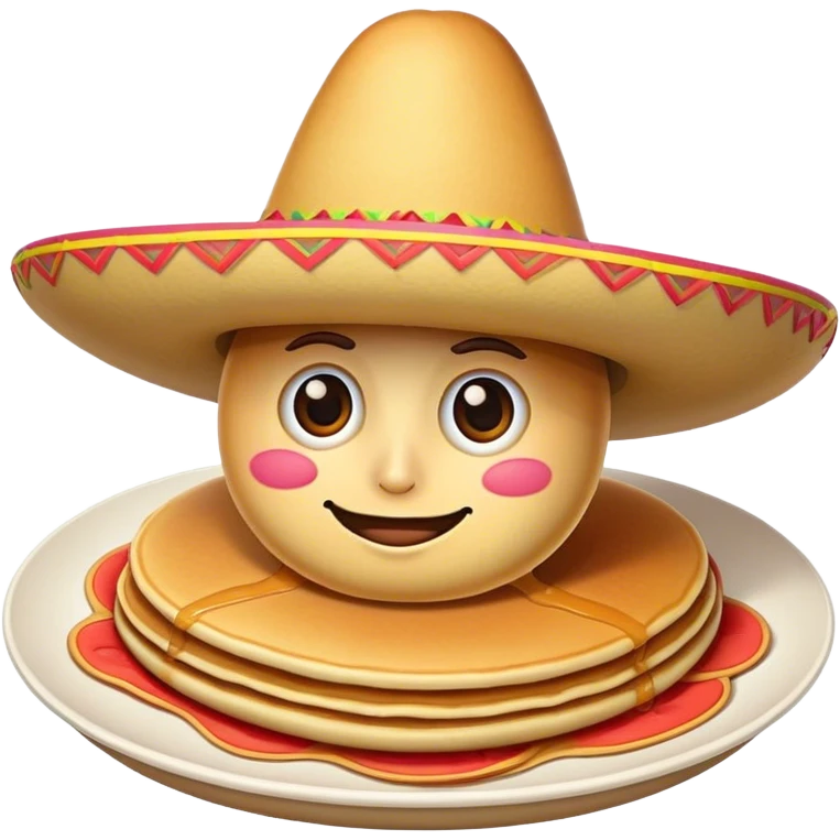 Pancake with sombrero  emoji