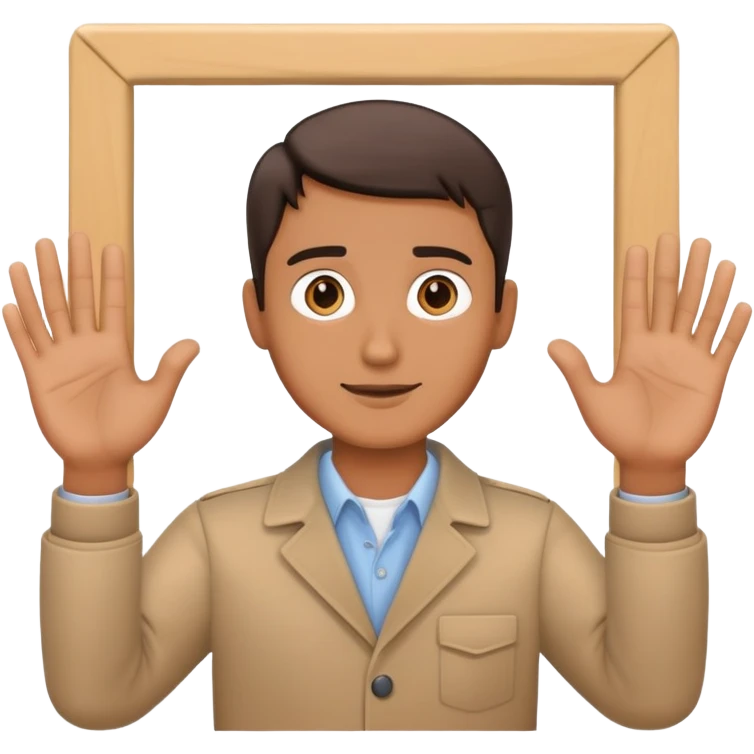 director hands frame gesture, filmmaker framing with hands emoji