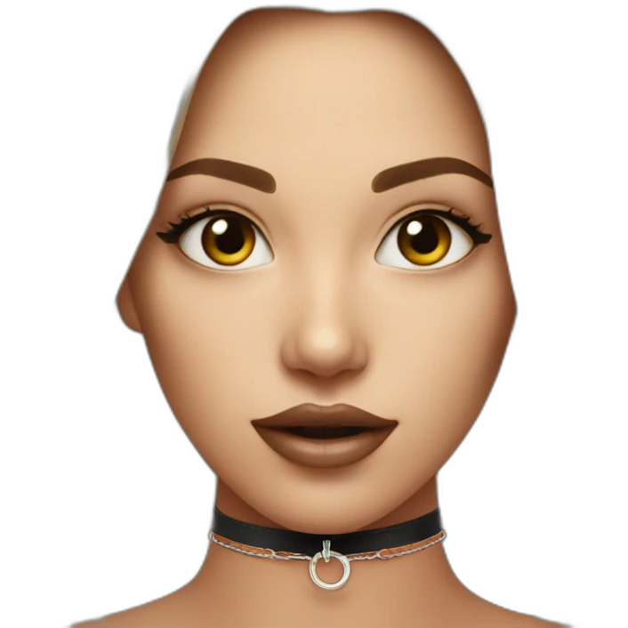 O ring choker  woman emoji