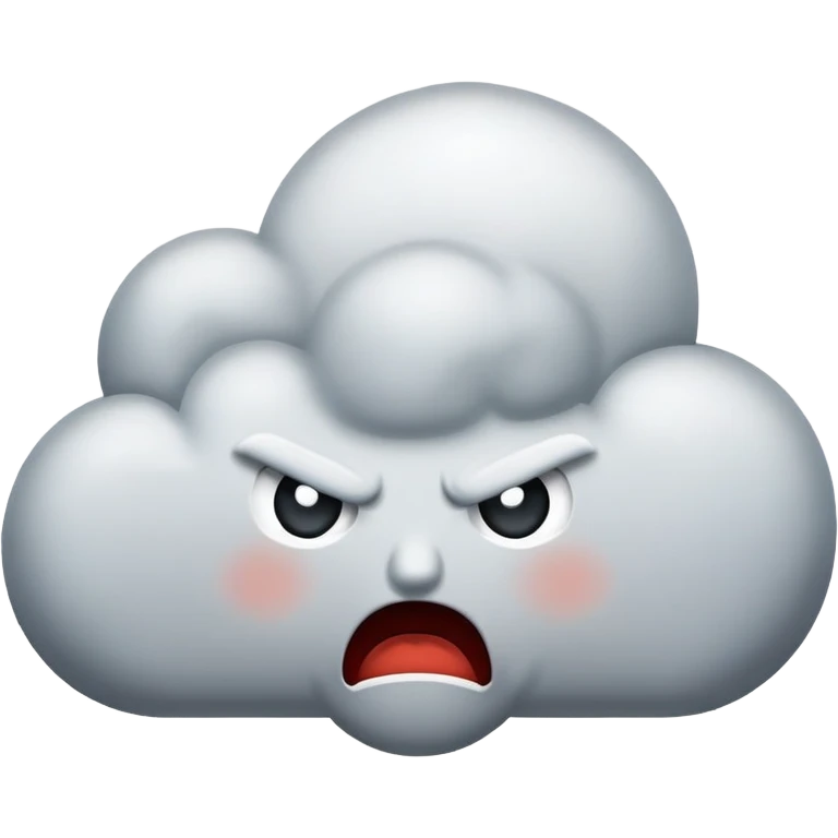 злой облако emoji