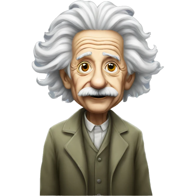Alien Albert Einstein  emoji