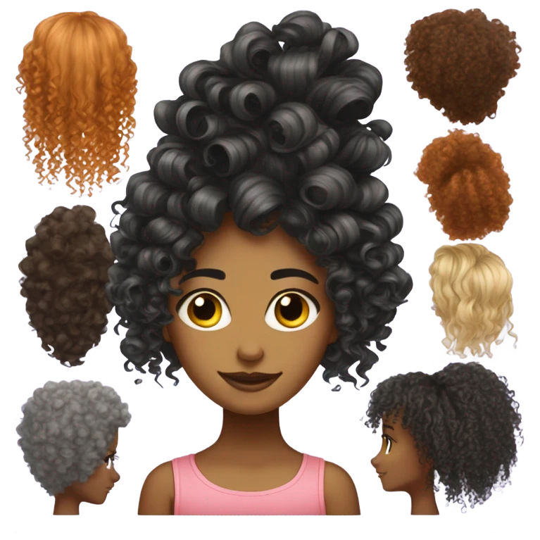 Hair emoji