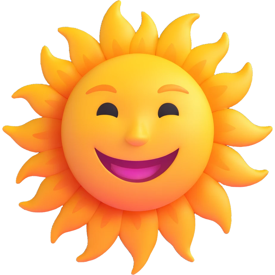 smiling sun emoji