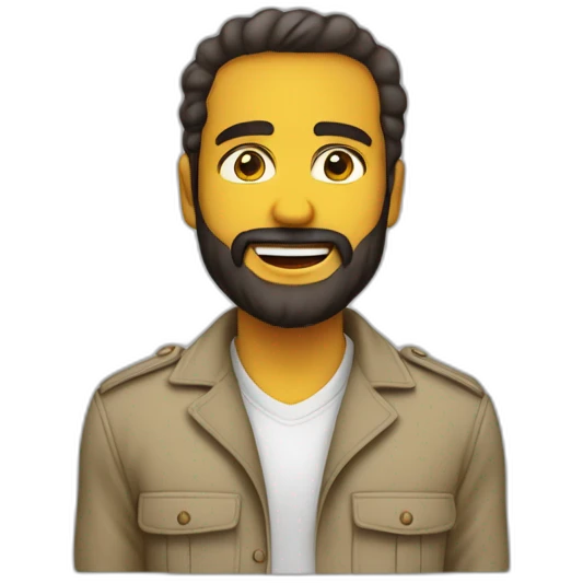 شخص لابس قناع مرعب وشعره اسود وعيونه اخضر وملاب مرعبة emoji