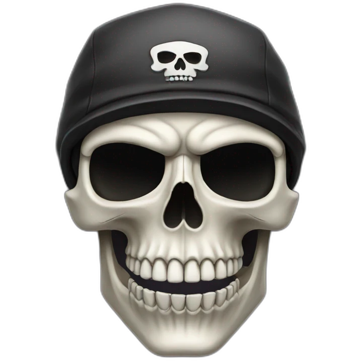 cool badass skull emoji