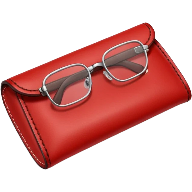 red glasses case emoji