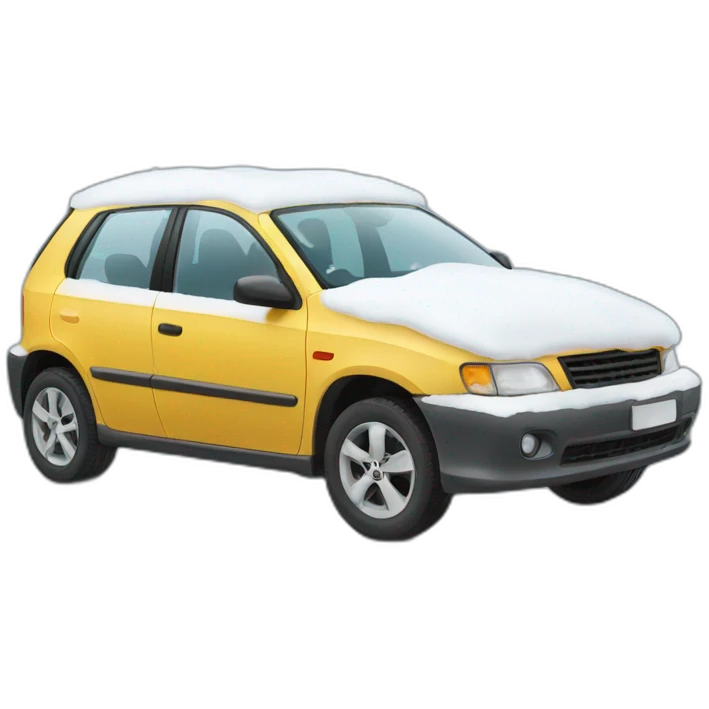 Car in winter emoji