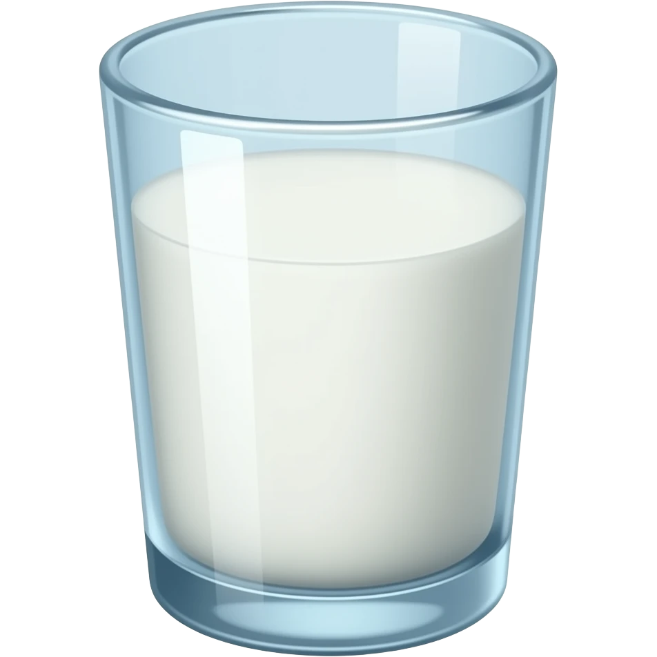 a glass full of milk emoji