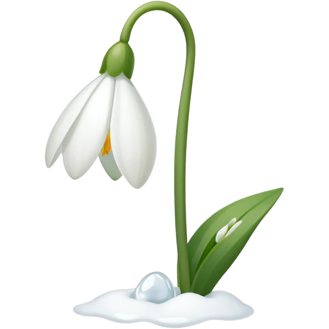 Can u make mi a small snowdrop flower emoji so i can put it in my description on instagram emoji