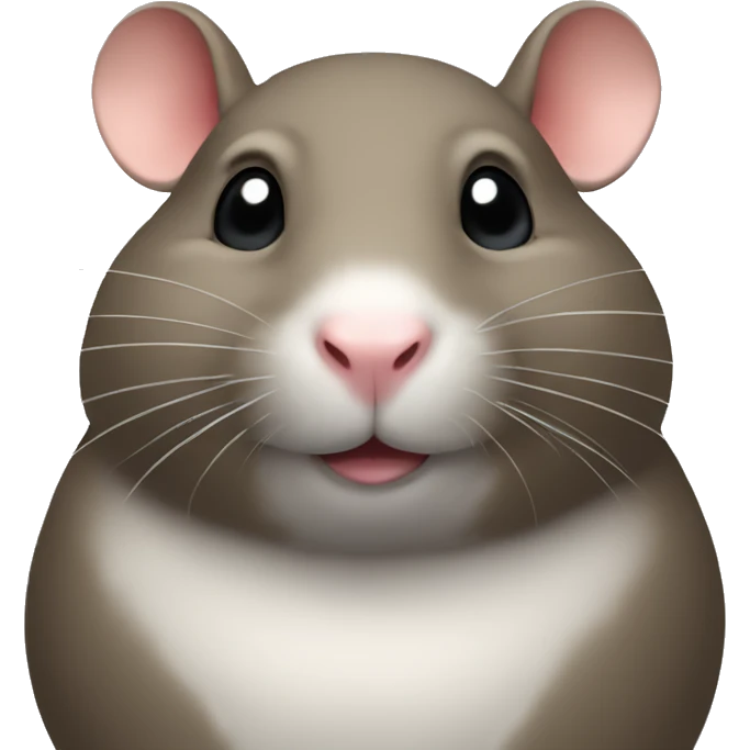 a very round fat rat emoji