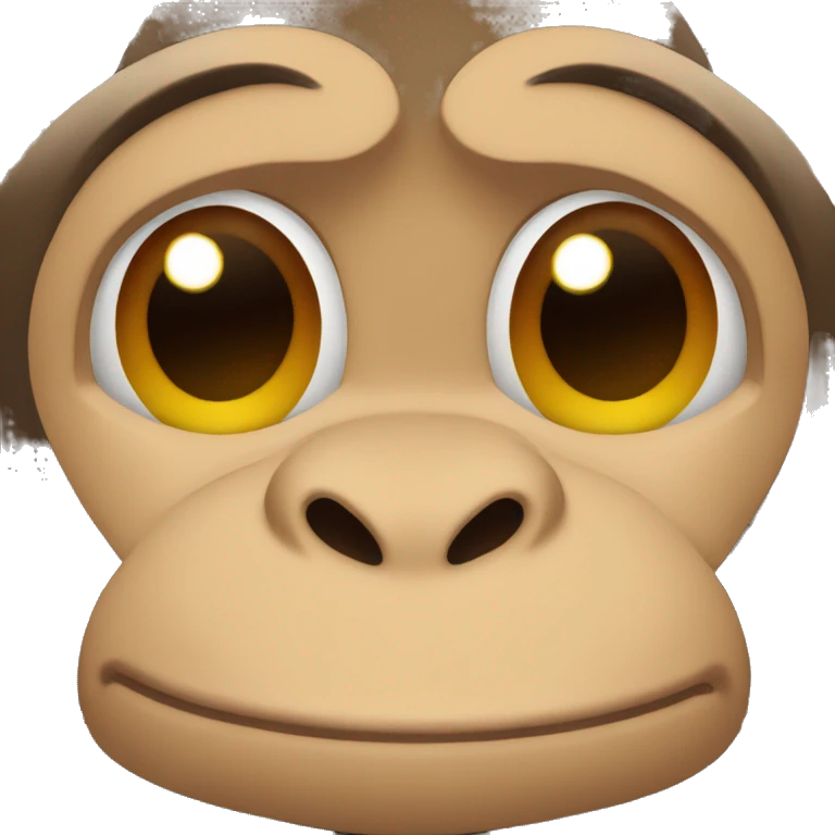 a monkey covering its nose with its hande emoji