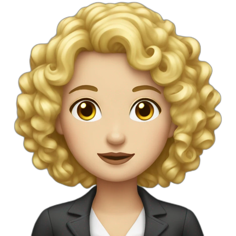 curly-blonde-governess emoji