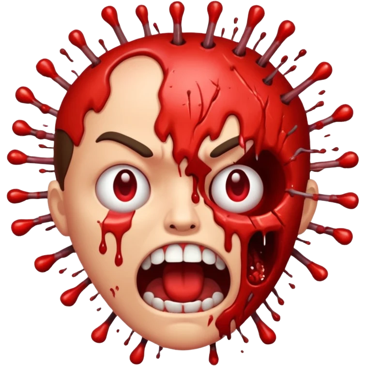 Lebka vybuchující hlavy emoji