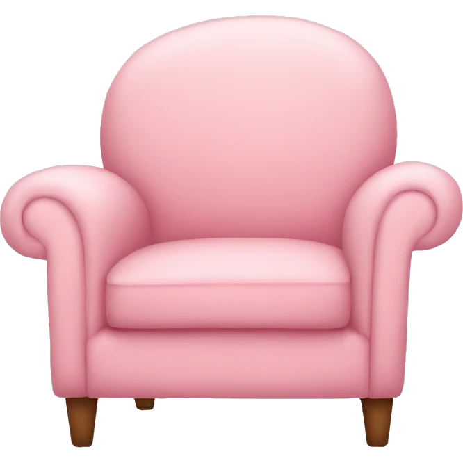 light pink cozy chair emoji