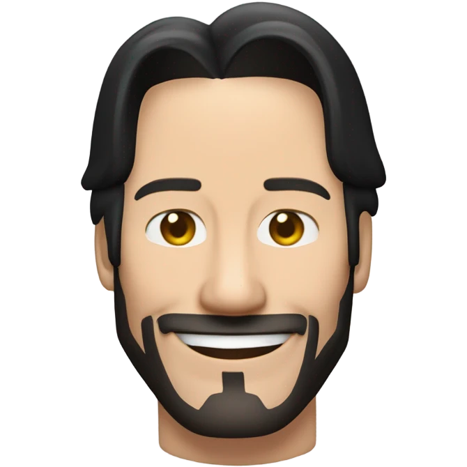 Keanu Reeves sorrindo emoji
