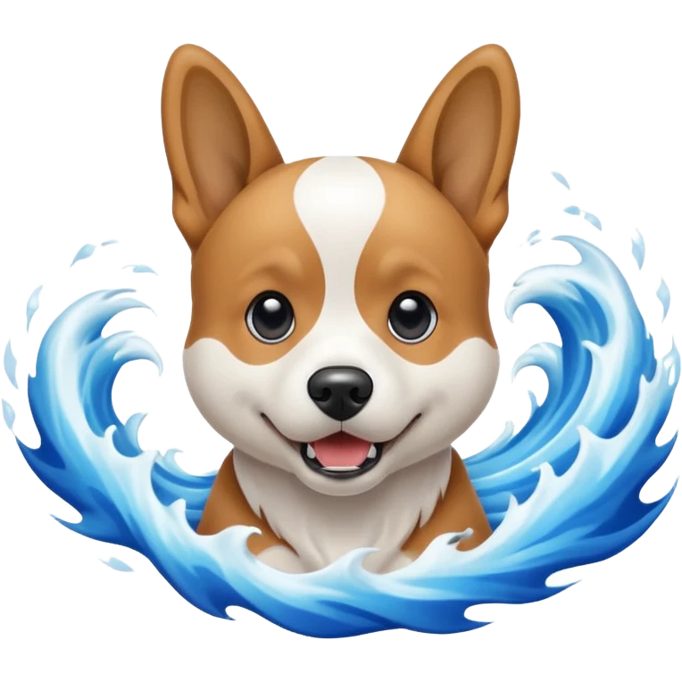 dog with shock waves emoji