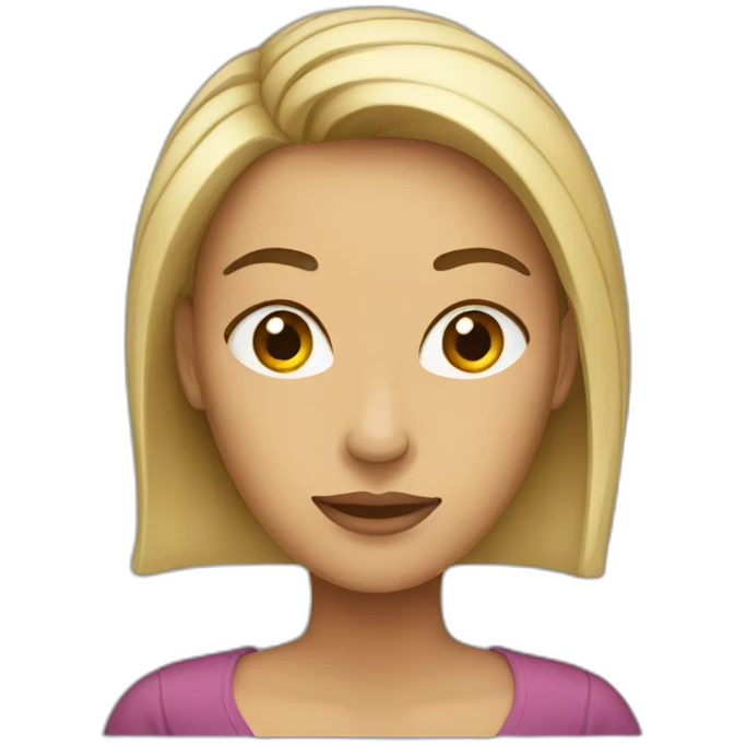 Women with long forhead emoji