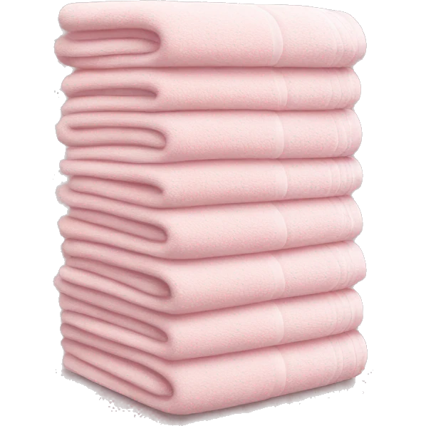 Light pink stacked towels emoji