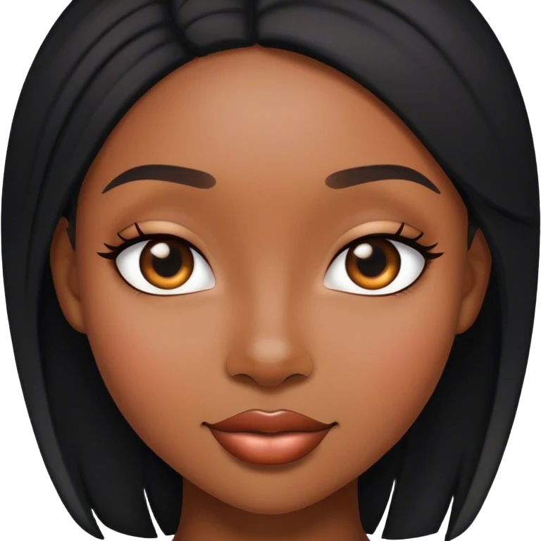 Cute black woman emoji