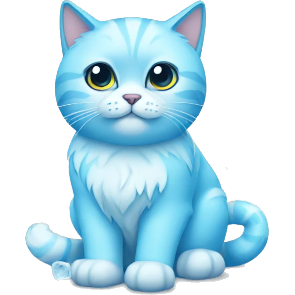 Ice on cat emoji