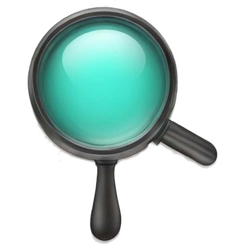 magnifying glass emoji