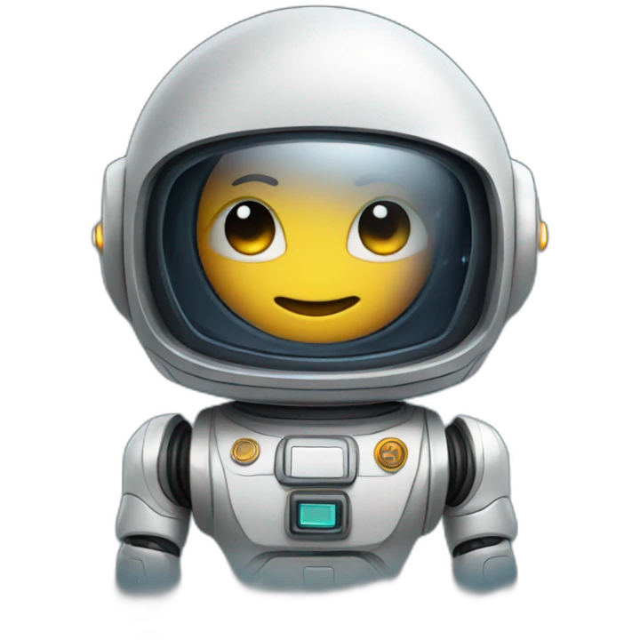 Robot astronauta emoji