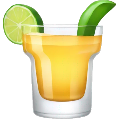 Aesthetic tequila shot emoji