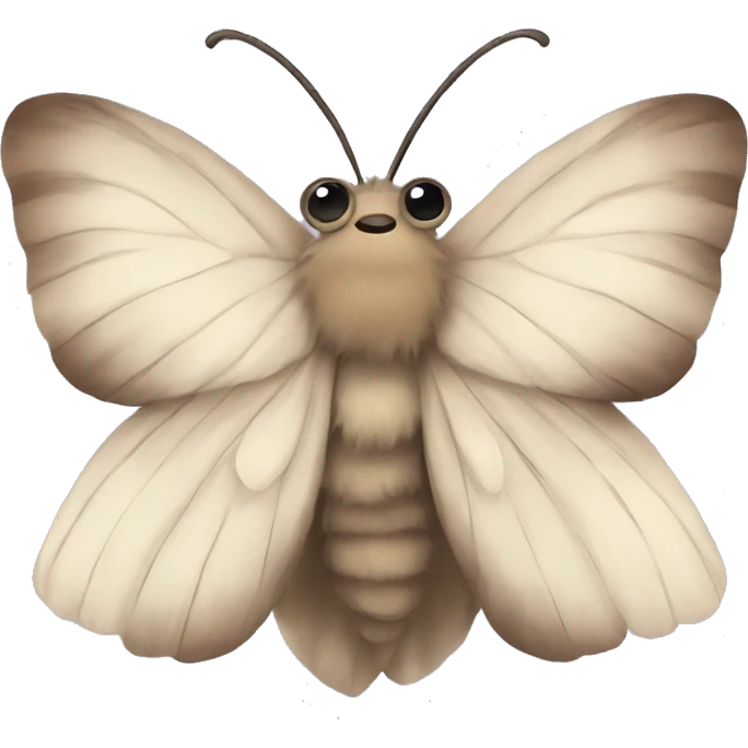 fluffy moth emoji