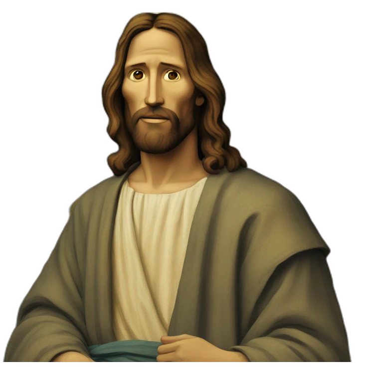 Jesus in van gogh style emoji