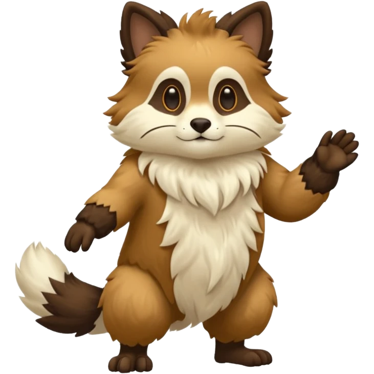 Purloin-Border Collei-Rocruff-Fakémon-hybrid-creature (full body)  emoji