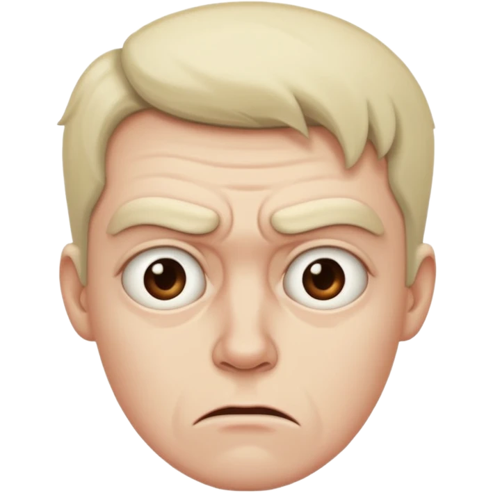 Really cringed out ick face emoji