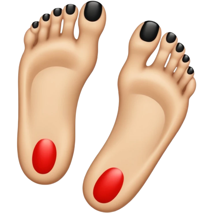 black toes emoji