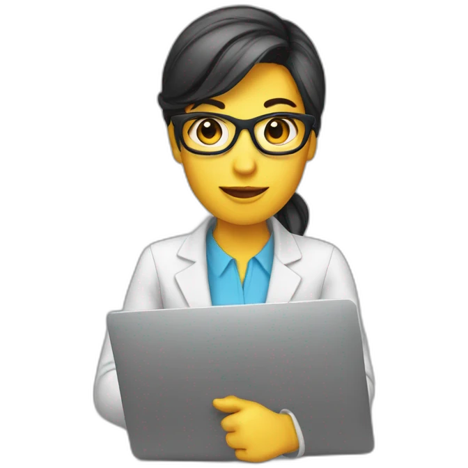 Virtual assistant geek emoji