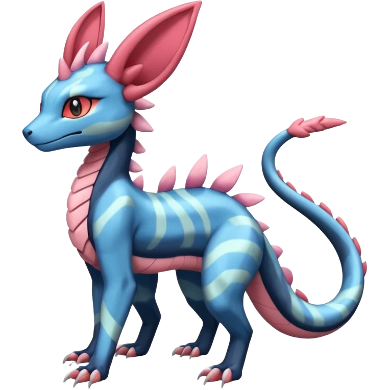 Sylveon-Salandit-Electrike-Zeraora-Fakémon-hybrid-creature (full body)  emoji