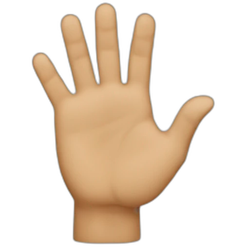 Left path hand point fingers emoji