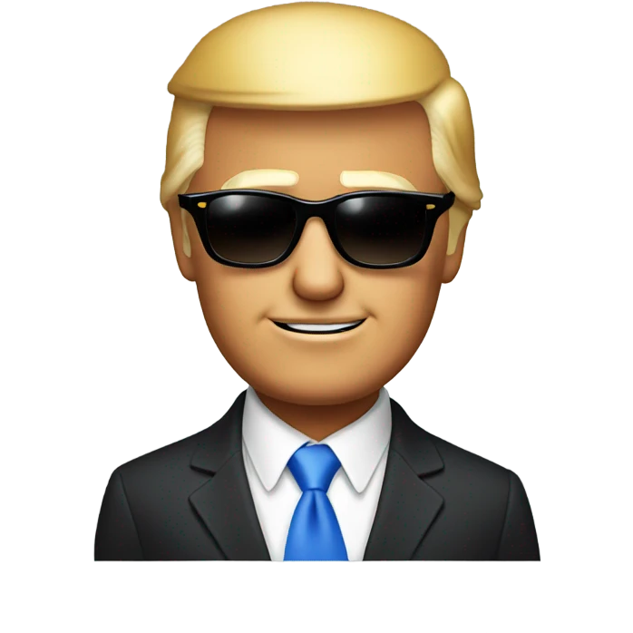 Trump with sunglasses  emoji