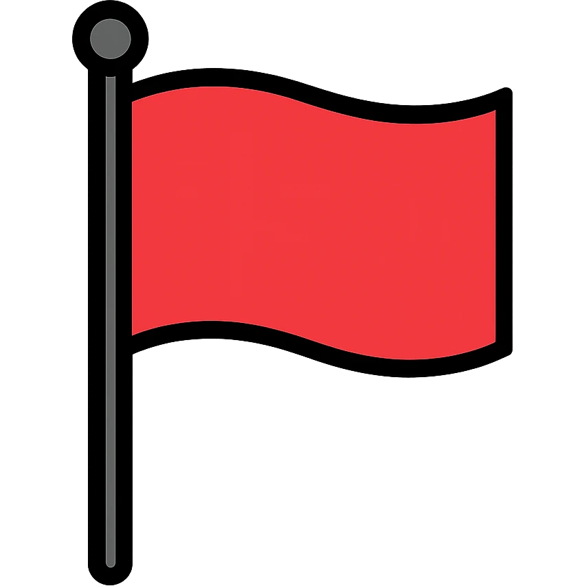 red flag emoji