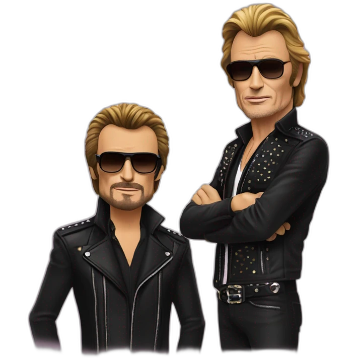 johnny hallyday et Benoit Bussiere emoji