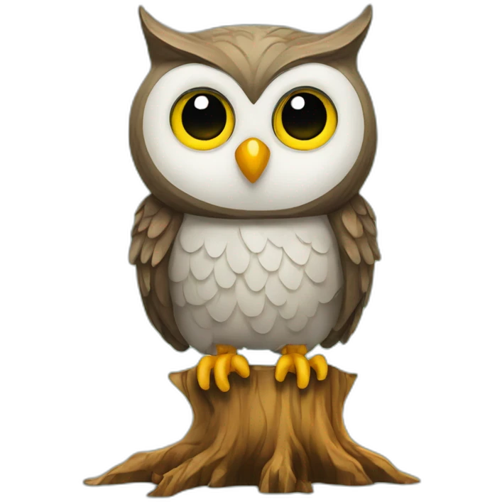 Owl-on-root emoji