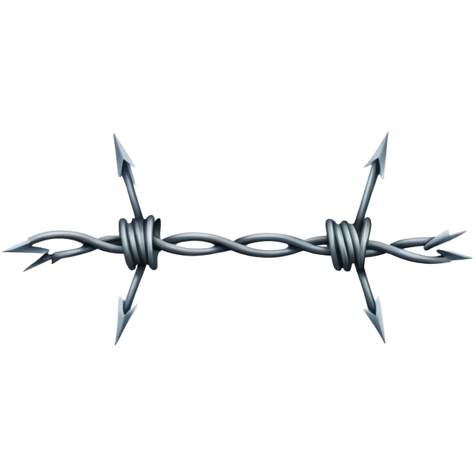 single horizontal barb wire emoji